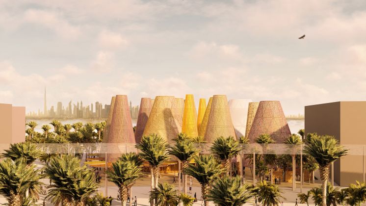 Overview. Spanish Pavilion at the Expo Dubai 2020 by Amann Canovas Maruri. Courtesy the studio and Acción Cultural Española