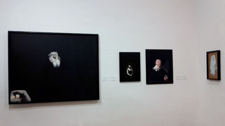 Pietro Sedda. L'opera al nero. Exhibition view at Pinacoteca Comunale Carlo Contini, Oristano 2018