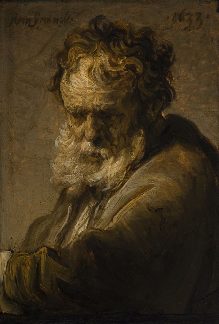 Rembrandt van Rijn, Bust of a Bearded Old Man, 1633 © The Leiden Collection, New York