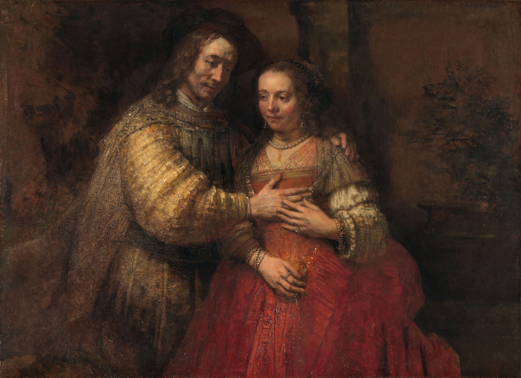 Rembrandt van Rijn, Isaak en Rebekka, bekend als ‘Het Joodse bruidje’, ca. 1665 ca. 1669. Bruikleen van de gemeente Amsterdam (legaat A. van der Hoop)