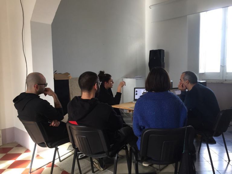 Sessione di lavoro presso Lastation con Massimo Carozzi, foto credits Claudio Zecchi