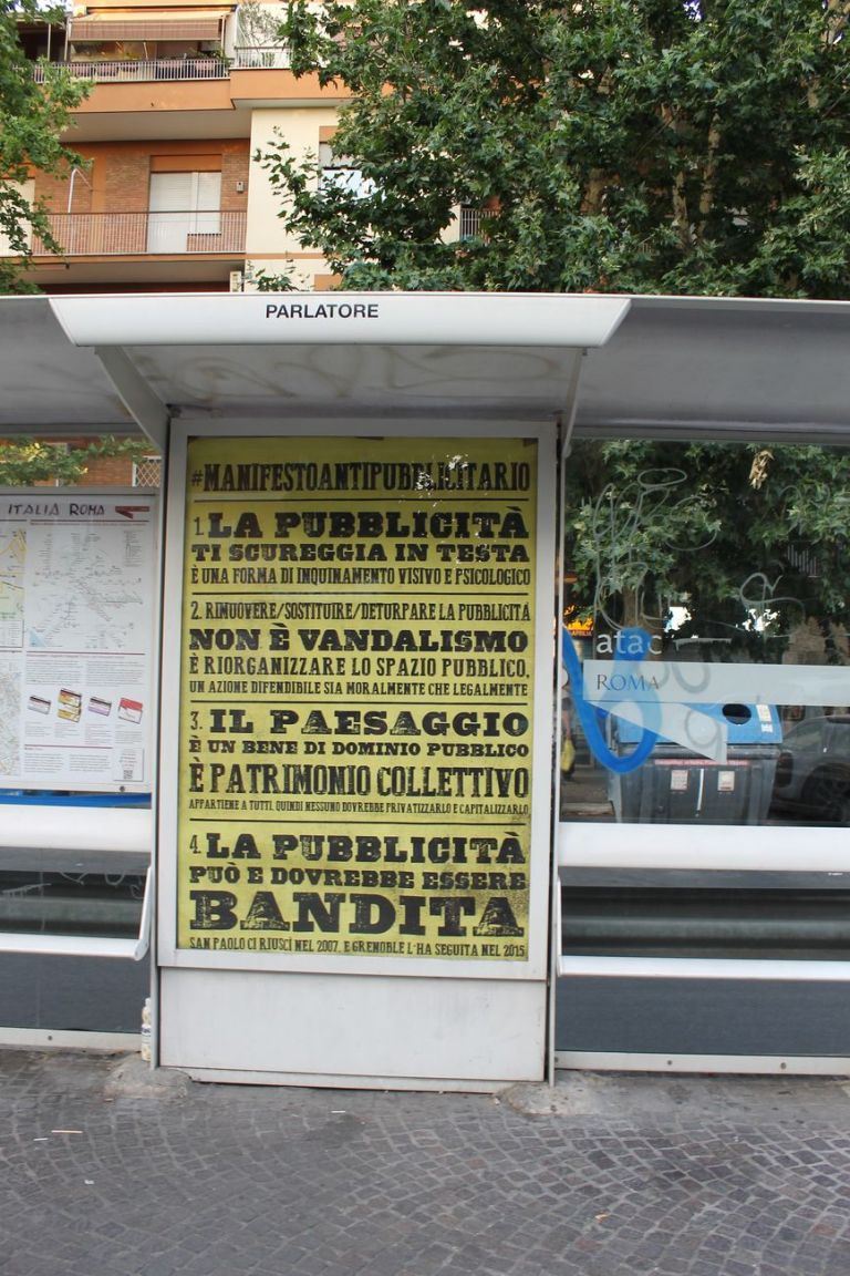 Special Patrol Group, Manifesto antipubblicitario, Roma, giugno 2017