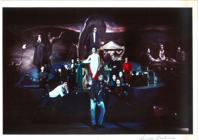 Stefano Di Stasio, Murale, 1990. Teatro Trianon, Roma
