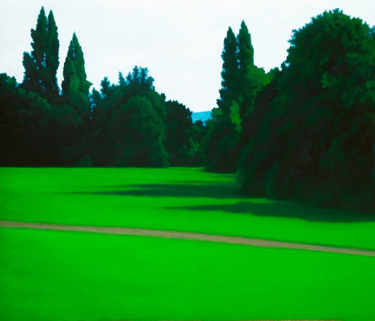 Valentina D'Amaro, Untitled dalla serie Viridis, 2018, olio su tela, 50x60 cm