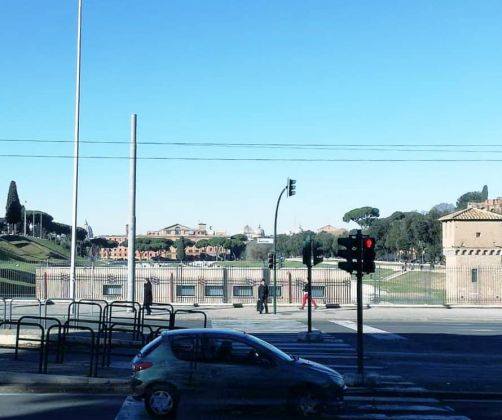 L'area del Circo Massimo fotografata nel 2019