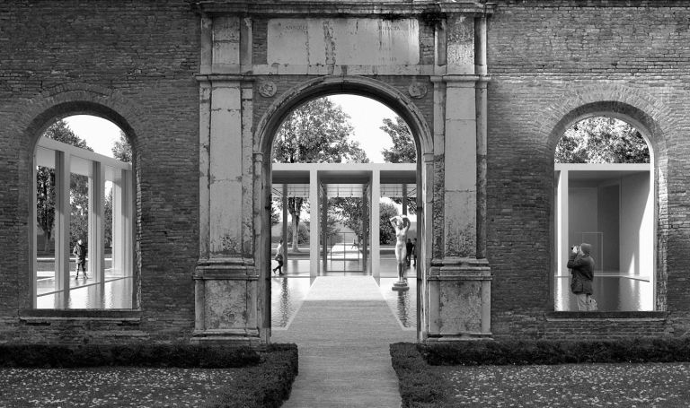 Concorso per l’ampliamento di Palazzo dei Diamanti, Ferrara. Il progetto vincitore di 3TI PROGETTI, Labics, arch. Elisabetta Fabbri e Vitruvio s.r.l. Immagine via www.cronacacomune.it