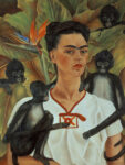 Frida Kahlo (Mexican, 1907–1954). Self-Portrait with Monkeys, 1943. Oil on canvas, 32 x 24 ¾ in. (81.5 x 63 cm). The Jacques and Natasha Gelman Collection of 20th Century Mexican Art and the Vergel Foundation. © 2019 Banco de México Diego Rivera Frida Kahlo Museums Trust, Mexico, D.F. / Artists Rights Society (ARS), New York