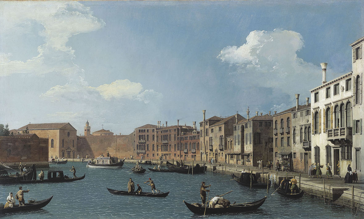 Antonio Canal detto Canaletto Il Canal Grande da Santa Chiara verso Santa Croce Olio su tela, 48,5 x 79 cm Musee Cognacq-Jay, Parigi