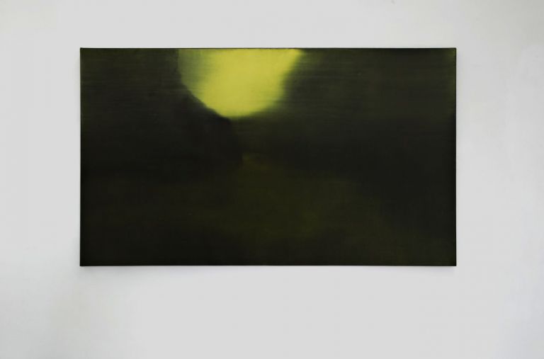 Giulio Saverio Rossi, No Subject #4, 2017, olio su lino, 67,5 x 120 cm