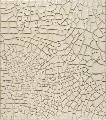 Alberto Burri: Cretto G3, 1975, Acrovinilico su cellotex, cm 172x151 (175x154x7,5). Fondazione Palazzo Albizzini Collezione Burri