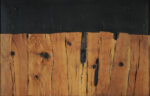 Alberto Burri: Legno Sp, 1958, Legno, tela, acrilico, combustione, vinavil su tela, cm 129,5x200,5 (132,5x203,5x6). Fondazione Palazzo Albizzini Collezione Burri