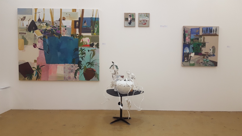 Andrea Freckmann, installation view, Art Rotterdam 2019. Courtesy Galerie Maurits van de Laar
