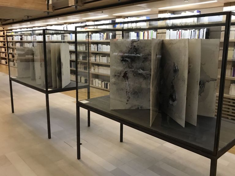 Anselm Kiefer. Livres et xylographies. Exhibition view at Fondation Jan Michalski, Montricher 2019. Photo © Agence du Lion d’Or, Perroy