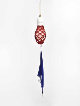 Cinzia Ruggeri Gioiello per lampadina (Lightbulb jewel), 1978 – 2018 Glass beads and pendant Variable dimensions Courtesy of the artist and Campoli Presti, London / Paris