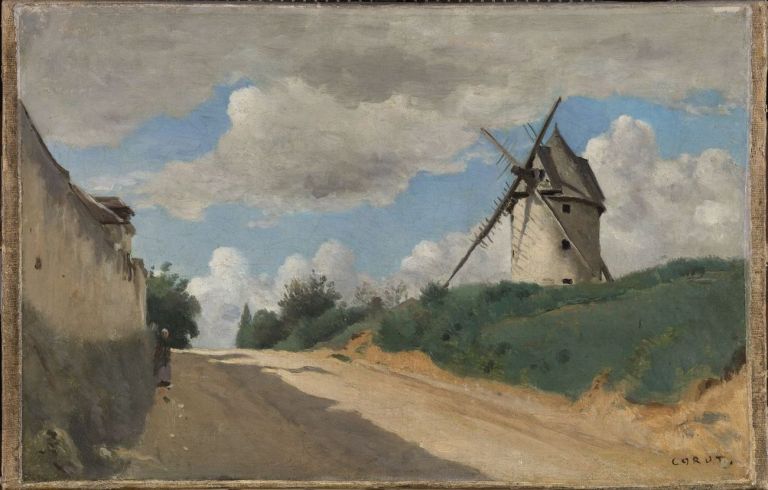 Camille Corot, Molino a vento, 1835-40