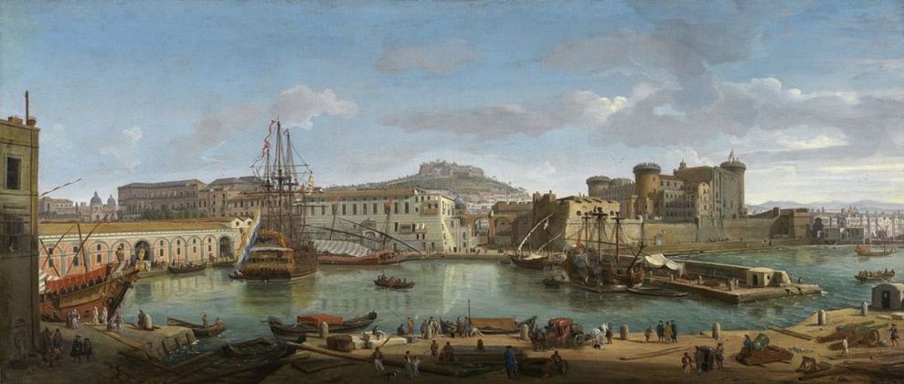 Caspar van Wittel, La Darsena di Napoli, 1710-18. Museo Thyssen-Bornemisza, Madrid