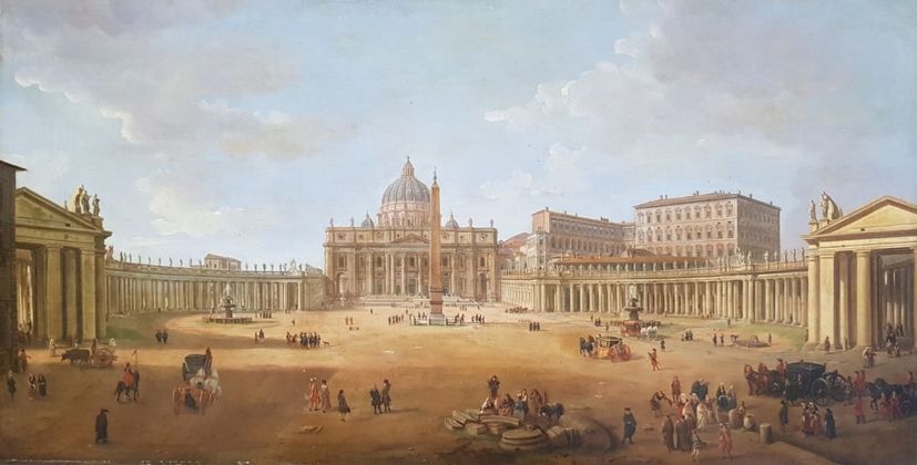 Caspar van Wittel, Piazza San Pietro, 1715. Holkham Hall