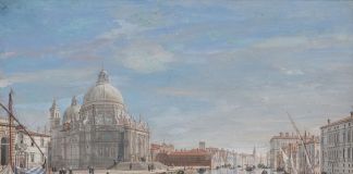 Caspar van Wittel, Santa Maria della Salute all’imbocco del Canal Grande, 1719-22. Holkham Hall