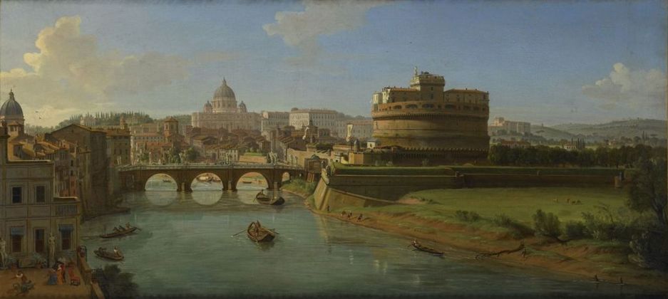 Caspar van Wittel, Veduta di Roma con Castel Sant’Angelo, s.d. Musée des Beaux Arts, Rouen