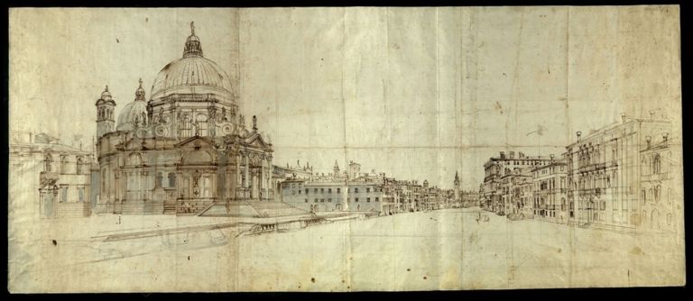 Caspar van Wittel, Venezia, Santa Maria della Salute all’imbocco del Canal Grande, s.d. Biblioteca Nazionale Centrale Vittorio Emanuele II, Roma