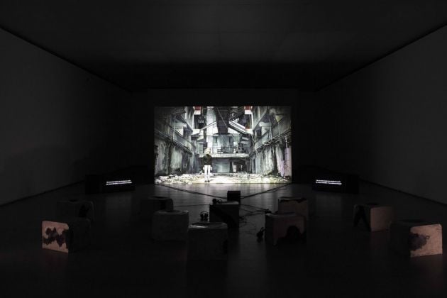 Cécile B. Evans. Amos’ World. Episode Three. Exhibition view at Madre, Napoli 2019. Courtesy Fondazione Donnaregina per le arti contemporanee. Photo © Amedeo Benestante
