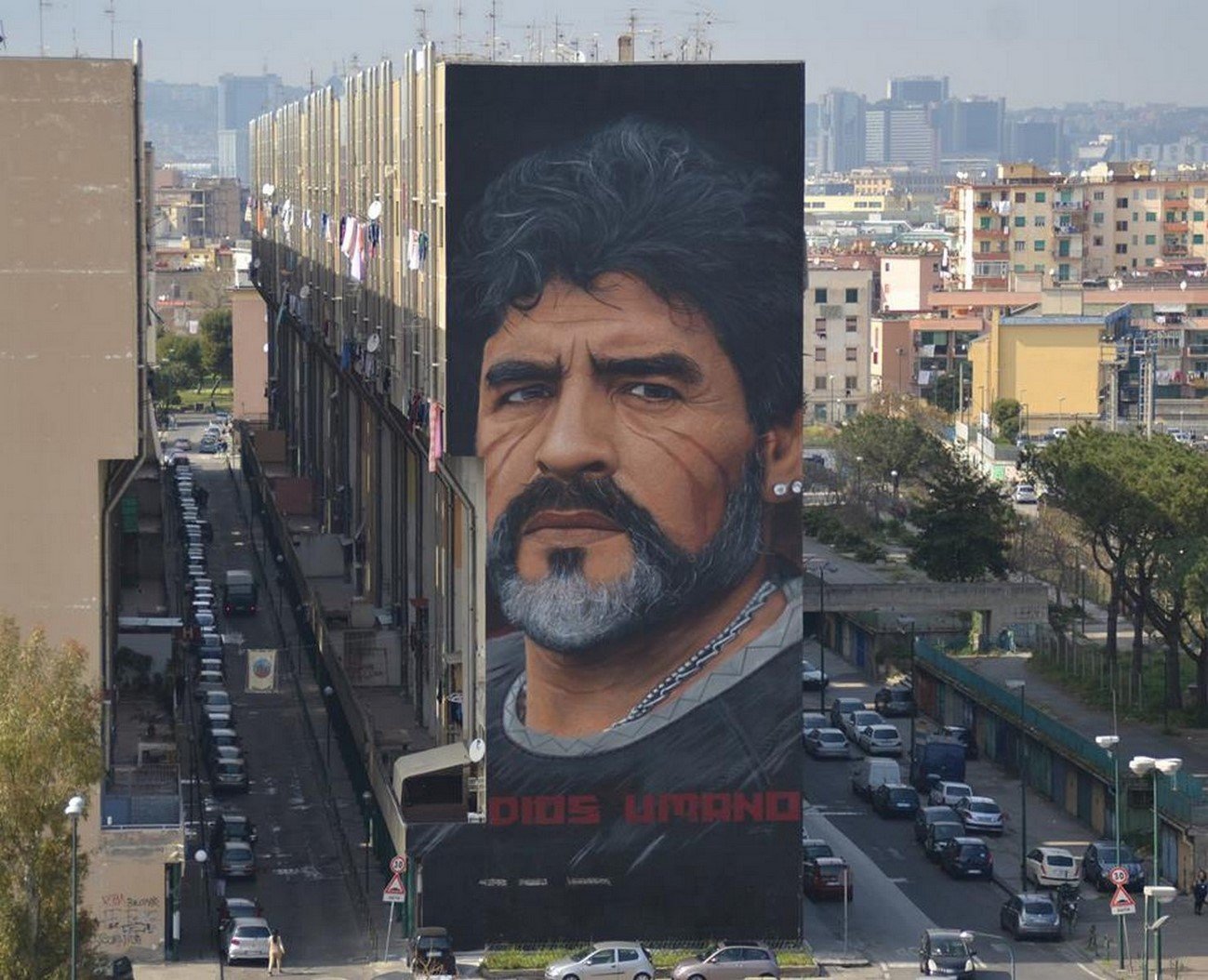 Diego, il murale più grande di Napoli Est firmato da Jorit per INWARD