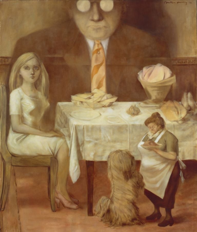 Dorothea Tanning, Family Portrait, 1954, © Centre Pompidou, MNAM CCI, Dist. RMN Grand Palais image Centre Pompidou, MNAM CCI © DACS, 2018 (1018x1200)