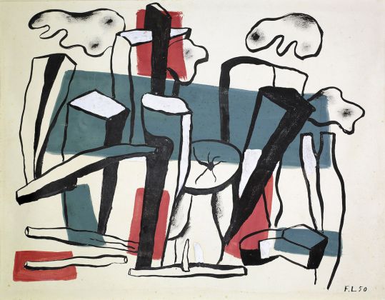 Fernand Léger, Composition aux bûches, 1950, Galería Jordi Pascual