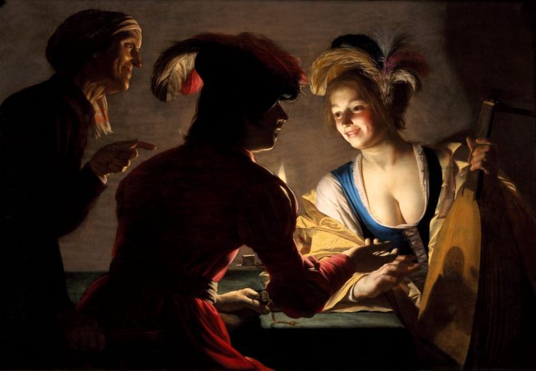 Gerard van Honthorst, Il ruffiano, 1625. Centraal Museum, Utrecht © Centraal Museum, Utrecht Ernst Moritz