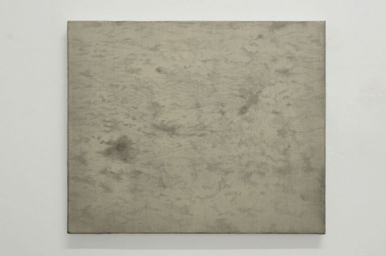 Giulio Saverio Rossi, Earthless map the clouds #1, 2018, punta d'argento su bianco d'osso, 55 x 65 cm