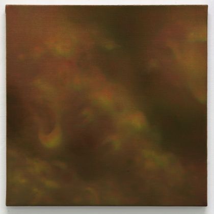 Giulio Saverio Rossi, Picture from another Image, 2018, olio su lino, 41 x 41 cm