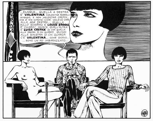 Guido Crepax, Guido, Luisa, Valentina e Louise, 1976, courtesy Archivio Crepax