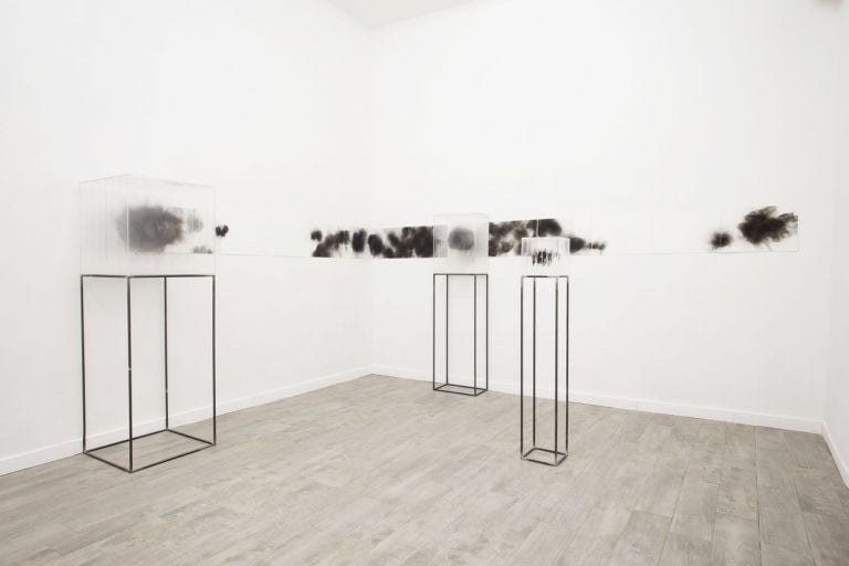 Isabel Alonso Vega. Senza Fuoco. Installation view at White Noise Gallery, Roma 2019