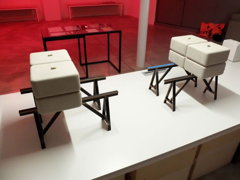 Italo Zuffi, To host the Host, 2010. Installation view at, Cler, Milano 2019