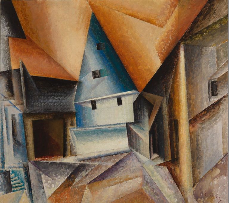 Lyonel Feininger, Oberweimar, 1921. Museum Boijmans Van Beuningen, Rotterdam. Photo Studio Tromp