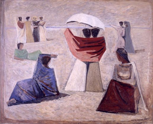 Massimo Campigli (Max Ihlenfeldt), Le spose dei marinai, 1934. Roma, Galleria d’Arte Moderna