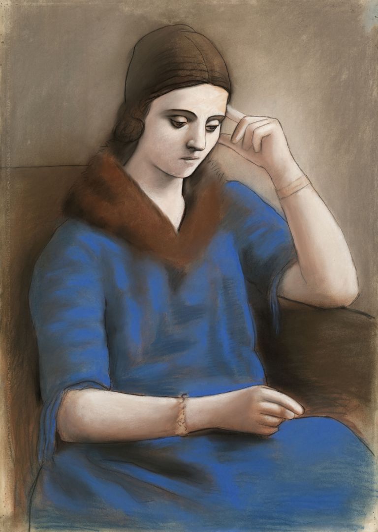 Pablo Picasso, Olga in Pensive Mood [Winter 1923]© RMN Grand Palais (Musée national Picasso Paris)Mathieu Rabeau © Sucesión Pablo Picasso, VEGAP, Madrid, 2019 (852x1200)