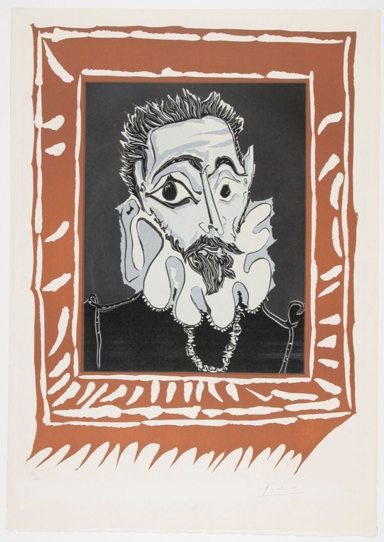 Pablo Picasso, Portrait d'homme à la fraise, 1962. Museum Boijmans Van Beuningen, Rotterdam. Photo Studio Buitenhof, Den Haag