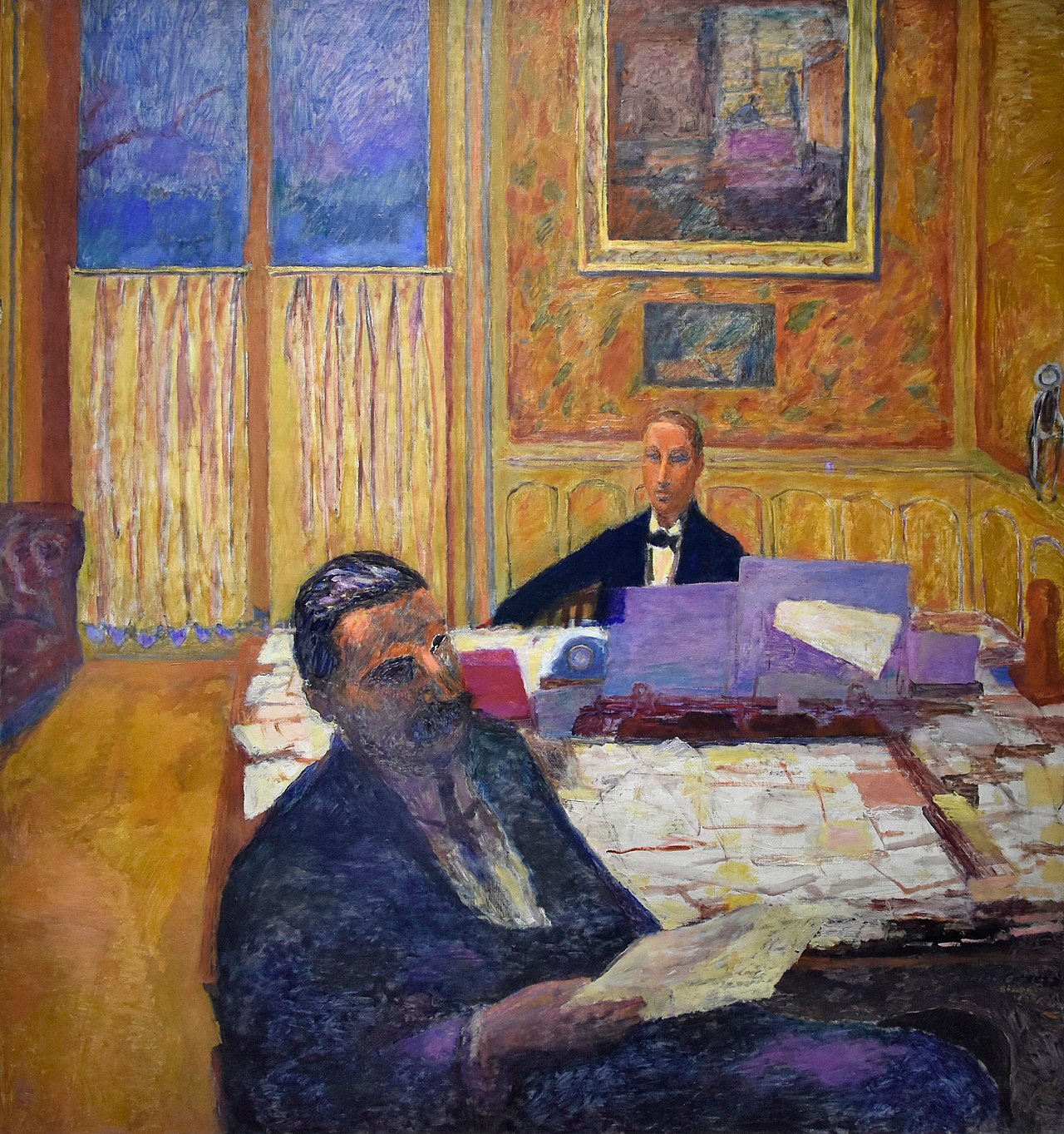 Pierre Bonnard (1867-1947), The brothers Bernheim Jeune, oil on canvas, 166 x 155 cm, Musée d'Orsay, Paris. Fonte Wikimedia Commons