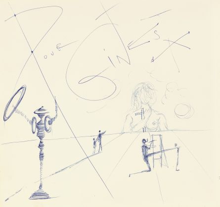 Salvador Dalí, Parte izquierda Paysage surréaliste, Galería Jorge Alcolea