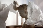 Satiro versante, copia di età romana in marmo dell'originale bronzeo di Prassitele, particolare. Photo © Iole Carollo. Museo Archeologico Regionale Antonino Salinas, Palermo