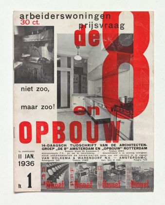 Un numero della rivista De 8 en Opbouw, 11 gennaio 1936. Collezione privata, Olanda