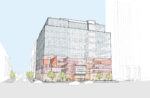 Sotheby's NY, Exterior Sketch. Credit OMA New York