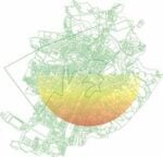 Maria Pecchioli - PLOTTING THE CENTRAL BODY Corpo Umano Corpo Urbano - Le spinte energetiche della città - Una produzione Mercato Centrale. Torino, 2019, Elaborazione Tracciato singolo Elemento