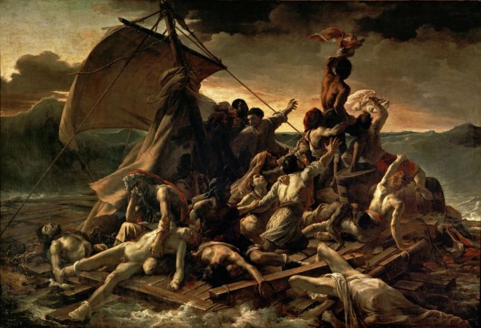 Théodore Géricault, La zattera della Medusa -Museo del Louvre 1818-19 fonte Wikipedia