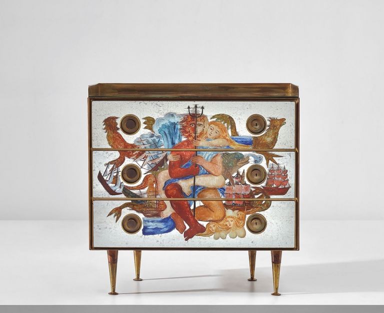 GIO PONTI AND EDINA ALTARA Chest of drawers circa 1951