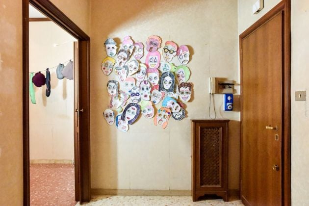 A destra, secondo piano, exhibition view at Casa Vuota, Roma 2019, photo Annamaria Lamastra