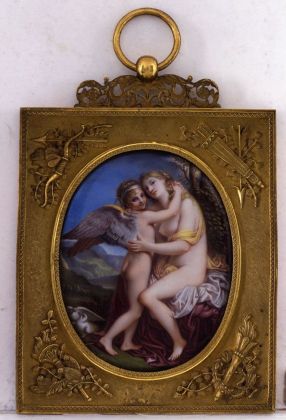 Adèle Chavassieu d’Haudebert da Andrea Appiani, Venere che accarezza Amore. Pinacoteca di Brera, Milano