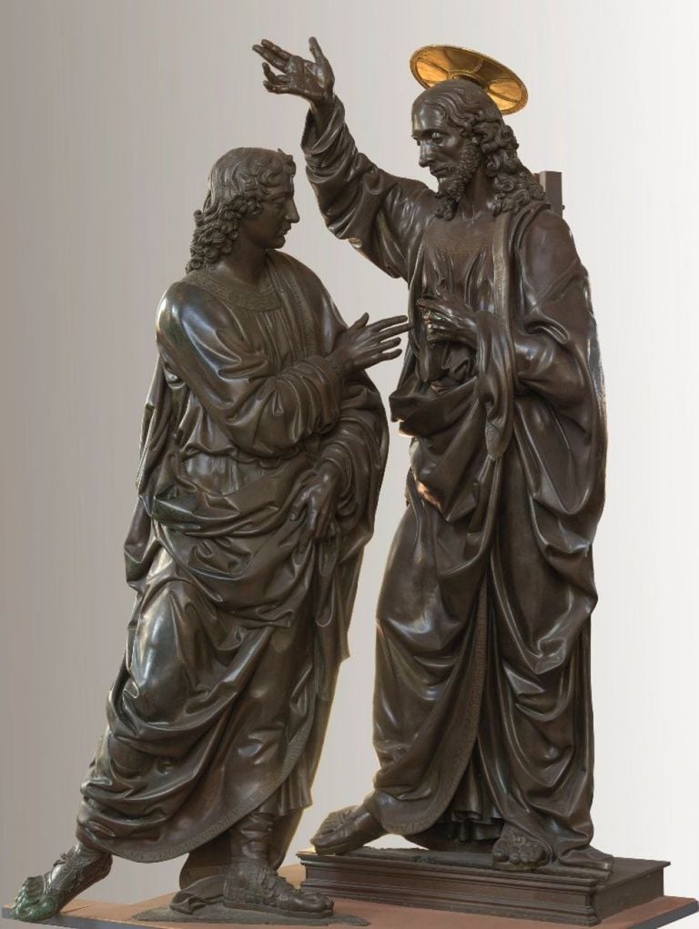 Andrea del Verrocchio, Incredulità di San Tommaso, 1467-83. Chiesa e Museo di Orsanmichele, Musei del Bargello, Firenze. Su concessione del MiBAC