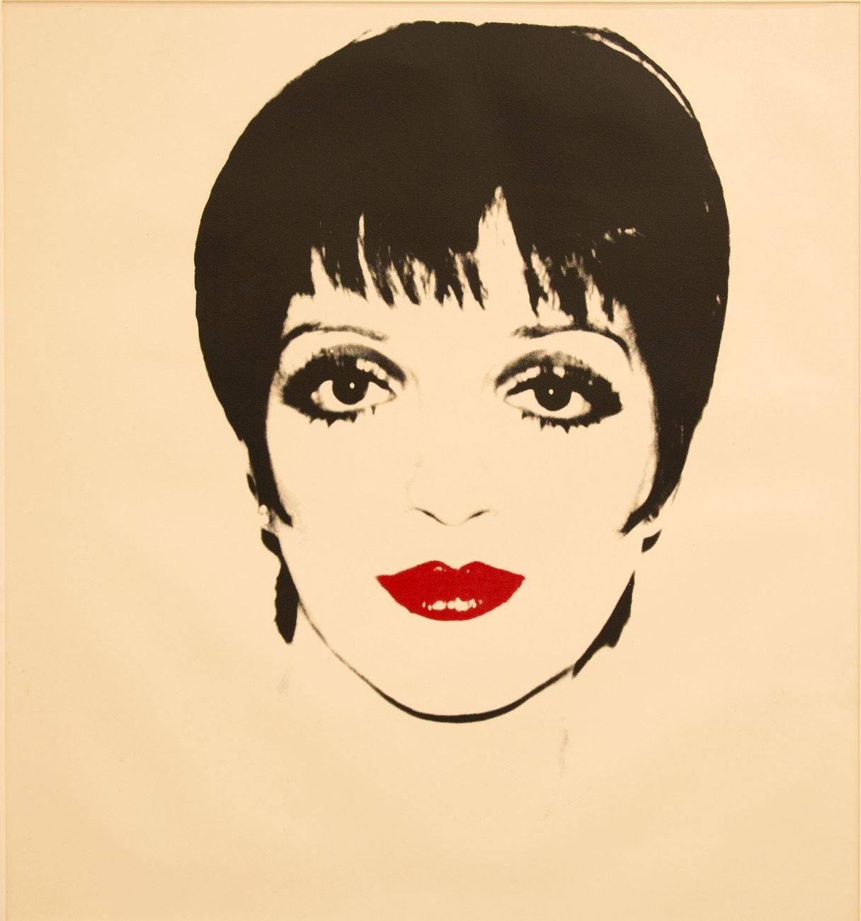 Andy Warhol, Liza Minelli, 1978, screenprint on paper, 121.9x111.7 cm. Courtesy The Andy Warhol Art Works Foundation for the Visual Arts